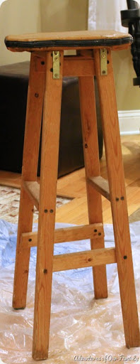 Diy Plant Stand From A Bar Stool, Diy Bar Stool Plant Stand